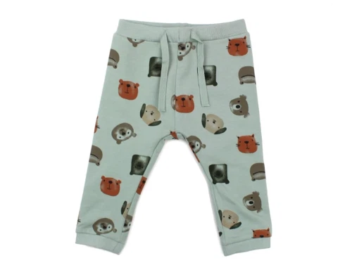 Name It sweatbukser iceberg green dyreprint